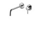 PAFFONI LAVABO INCASSO LIGTH NERO OPACO ART. 105CR70 BOCCA MM178