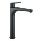 MISCELATORE  LAVABO ALTO FIORE KEVON NERO OPACO ART.81CR8119NN